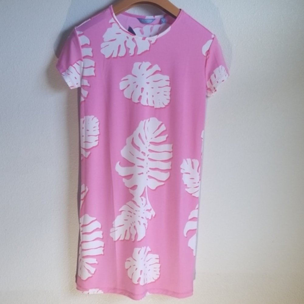 Tori Richard Tropical Palm Dress